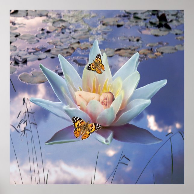 Wenn ein kleines Baby ein Plakat schlafen geht (Vorne)