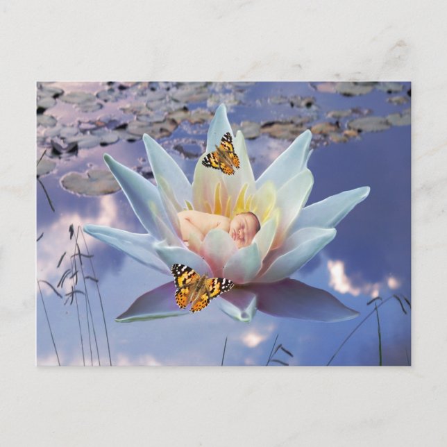 Wenn ein kleines Baby schlafen geht Postkarte (Vorderseite)