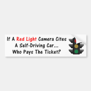 Wenn eine rotes Licht-Kamera ein Selbst-Treibendes Autoaufkleber