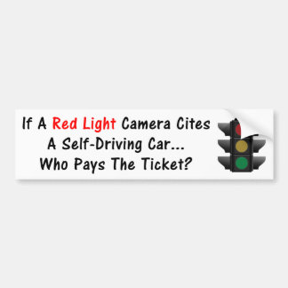 Wenn eine rotes Licht-Kamera ein Selbst-Treibendes Autoaufkleber