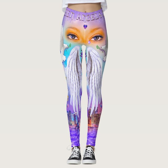 Wenn Engels-Schrei-Leggings Leggings (Vorderseite)