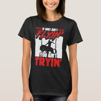 Wenn Erde nicht fliegt Pferde Bull Riding für Männ T-Shirt