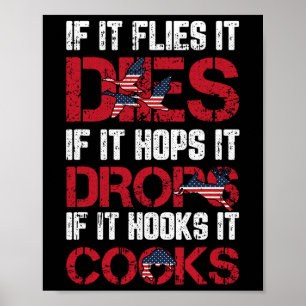 Wenn es fliegt, stirbt es 4. Juli Amerikanische Fl Poster