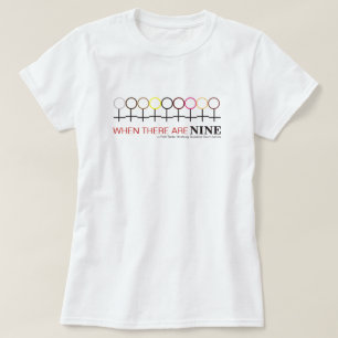 Wenn es neun Richter Ginsburg RBG Zitat T-Shirt