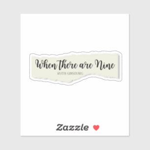 Wenn es neun Zitate auf zerrissenem Papier gibt Aufkleber