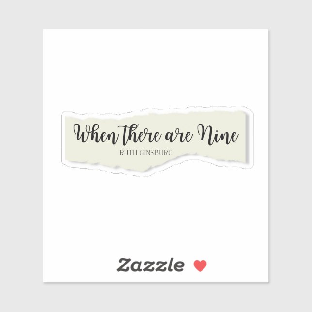 Wenn es neun Zitate auf zerrissenem Papier gibt Aufkleber (Blatt)