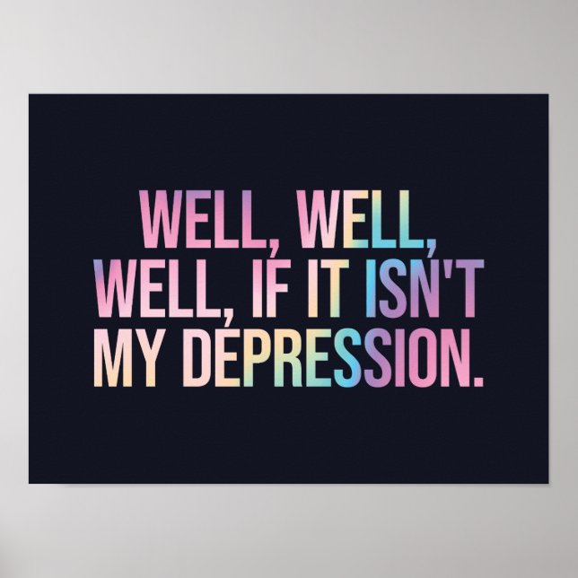 Wenn es nicht meine Depression ist Poster (Vorne)