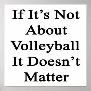Wenn es nicht um Volleyball geht, spielt das keine Poster
