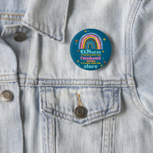 Wenn es regnet, suchen Sie nach Regenbogen Button