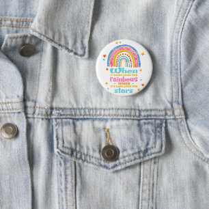 Wenn es regnet, suchen Sie nach Regenbogen Button