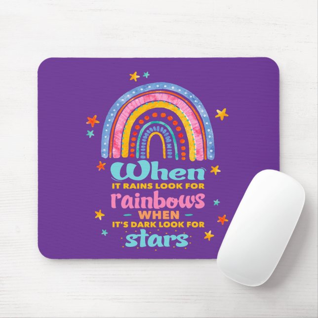 Wenn es regnet, suchen Sie nach Regenbogen Mousepad (Mit Mouse)