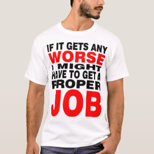 Wenn es schlimmer wird - Schwarz und Rot T-Shirt