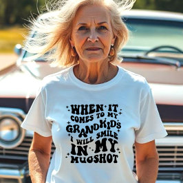 Wenn es um meine Enkel geht, lächle in meinem Mugs T-Shirt