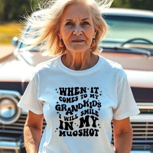 Wenn es um meine Enkel geht, lächle in meinem Mugs T-Shirt