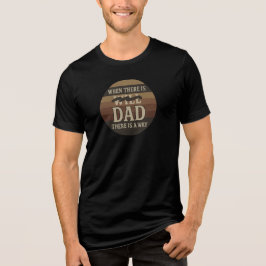 "Wenn es Vater gibt, gibt es einen Weg" Retro | Tri-Blend Shirt