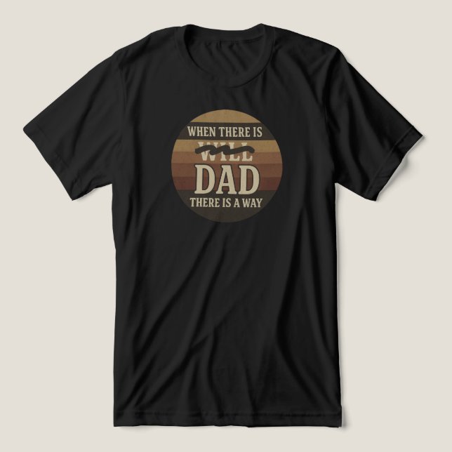 "Wenn es Vater gibt, gibt es einen Weg" Retro | Tri-Blend Shirt (Design Vorderseite)