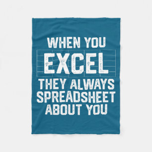 Wenn Excel-Tabelle über Buchhaltung Fleecedecke