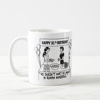 Wenn Frauen die 40 Klassiker-Tasse drehen Kaffeetasse