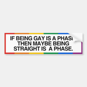 WENN GAY EIN PHASE IST -.png Autoaufkleber