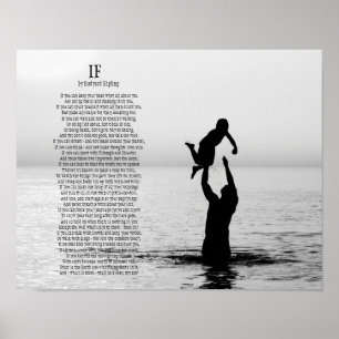Wenn Gedicht durch Rudyard Kipling Poster