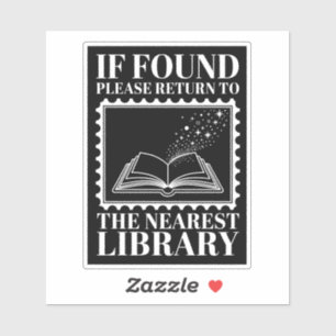 Wenn gefunden, bitte an die Bibliothek zurücksende Aufkleber