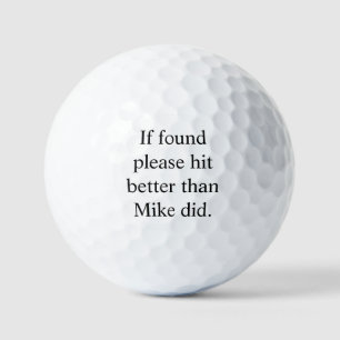 Wenn gefunden, bitte besser treffen als Name es ta Golfball