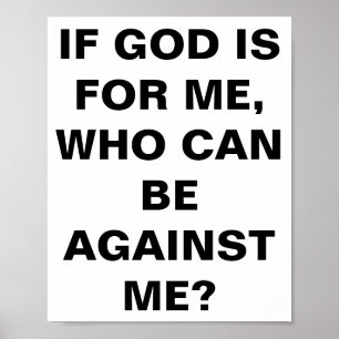 "Wenn Gott für mich ist..." Poster