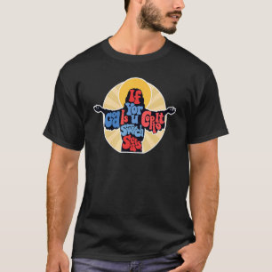 Wenn Gott ist Ihr Copilot Switch Sitze Retro Chris T-Shirt