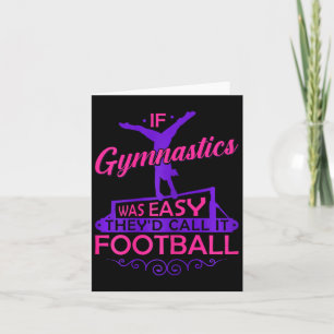 Wenn Gymnastik einfach war, nennen sie es Football Karte