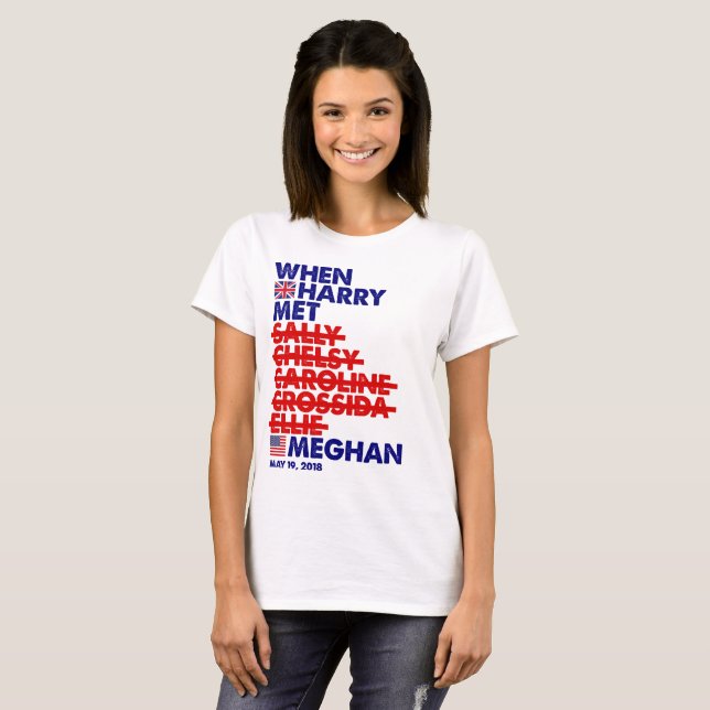 Wenn Harry Met Meghan Royal Wedding Quirky Merch! T-Shirt (Vorne ganz)