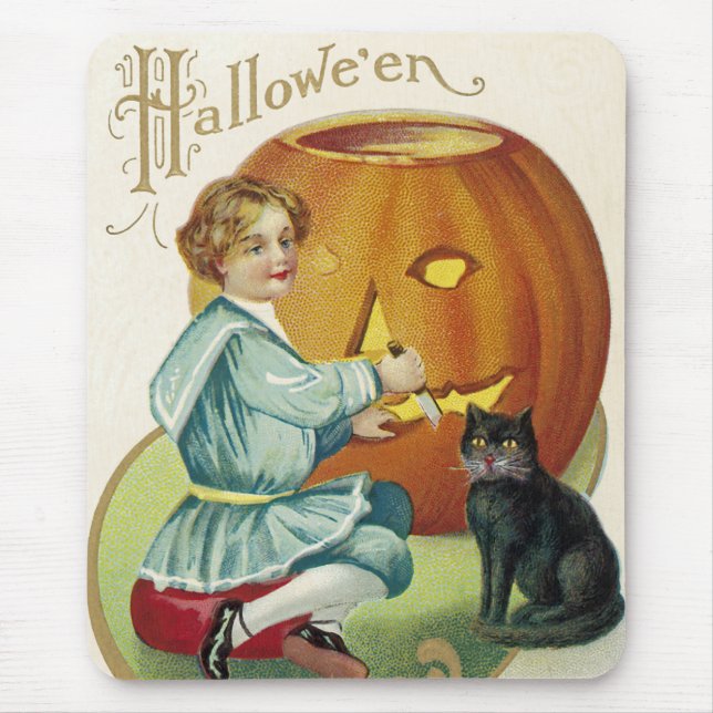 Wenn Hexen zu Halloween ablegen Mousepad (Vorne)