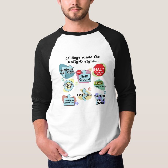 Wenn Hunde Kundgebungs-Zeichen machten T-Shirt (Vorderseite)