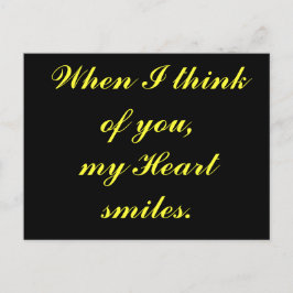 Wenn ich an dich denke.. postkarte