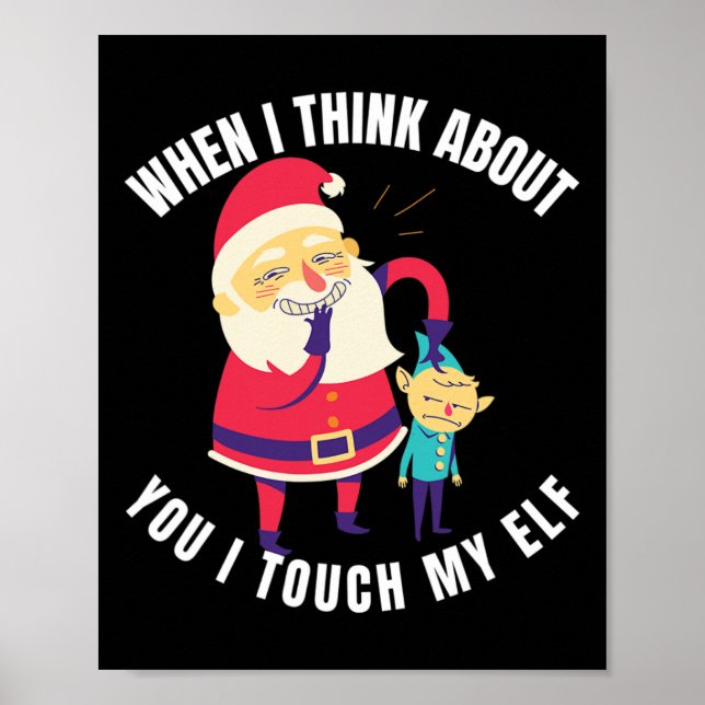 Wenn ich an dich denke, Touch ich meinen Elf Weihn Poster (Vorne)