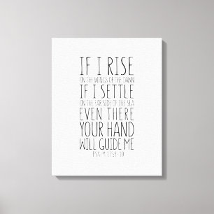 Wenn ich auf den Flügeln der Morgendämmerung auf Leinwanddruck