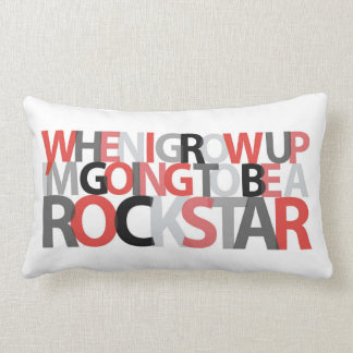 Wenn ich aufwachse… ROCKSTAR Kissen