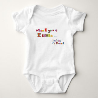 Wenn ich aufwachse, scherzt Obama Baby Strampler