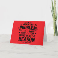 Wenn ich das Problem bin... leere Karte