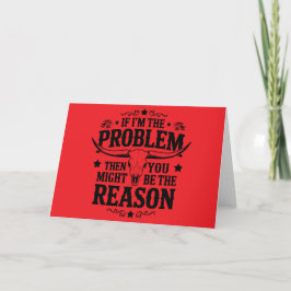 Wenn ich das Problem bin... leere Karte