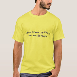 Wenn ich das WeltT-Shirt anordne T-Shirt