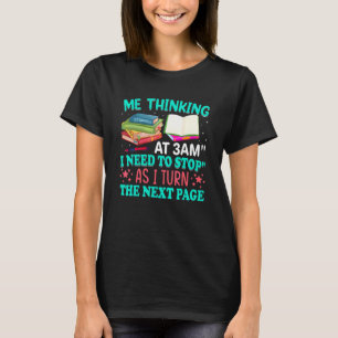 Wenn ich den nächsten Page Book Reader Reading Gra T-Shirt
