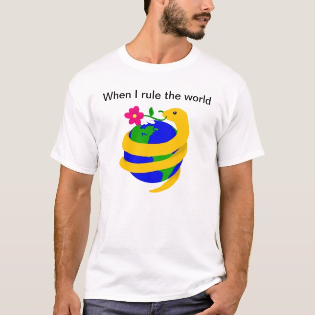 Wenn ich die Welt… anordne T-Shirt (Vorderseite)