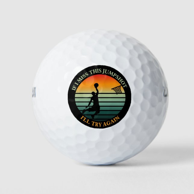 Wenn ich diesen Sprung verpassen sollte, versuche  Golfball (Vorderseite)