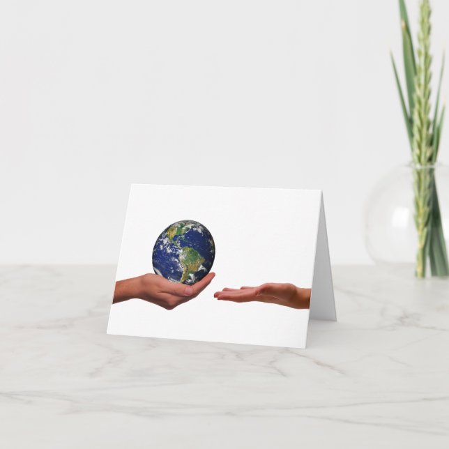 Wenn ich dir die Weltkarte geben könnte Karte (Vorderseite)