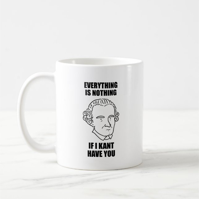 Wenn ich dir einen Philosophiepun geben will Kaffeetasse (Links)