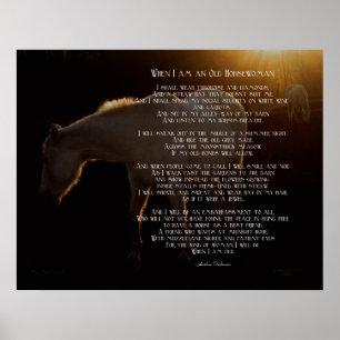 Wenn ich eine alte Horsefrau bin Poster