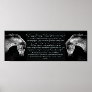 Wenn ich eine alte Horsefrau bin Print Poster