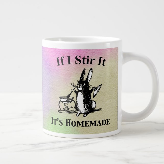 Wenn ich es umrühre, ist es hausgemacht Jumbo-Tasse (Rechts)