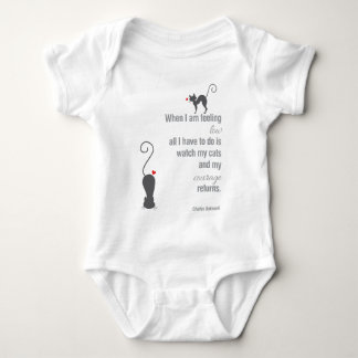 Wenn ich Gefühl Low - Bukowski - inspirierend Baby Strampler