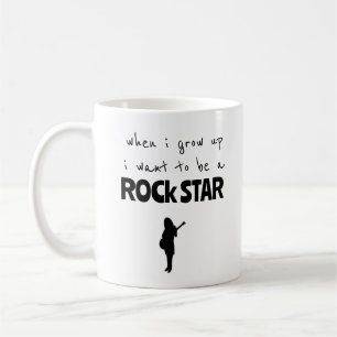 Wenn ich groß bin Rockstar-Kaffeetasse Kaffeetasse